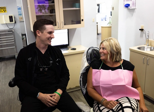 Dentist in Phoenix educating post treatment approach